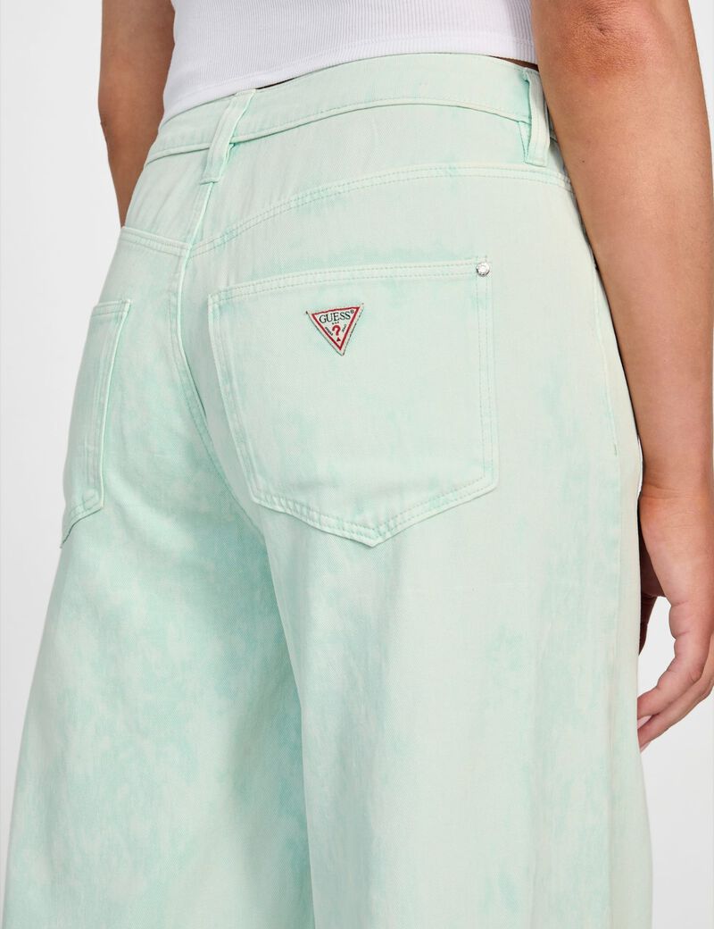 بنطلون بيل فلاور واسع الساق من قماش التويل