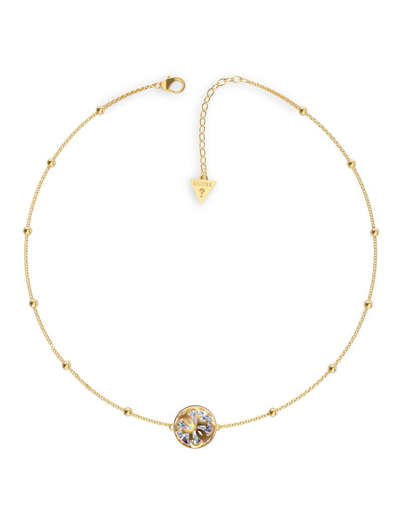 16-18'' 4G & White Cubic Zirconia Yellow Gold