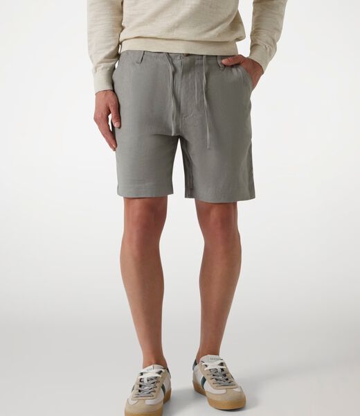 Linen-blend shorts