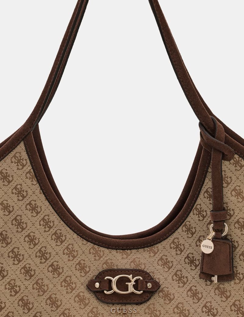 guess samantha logo tote bag