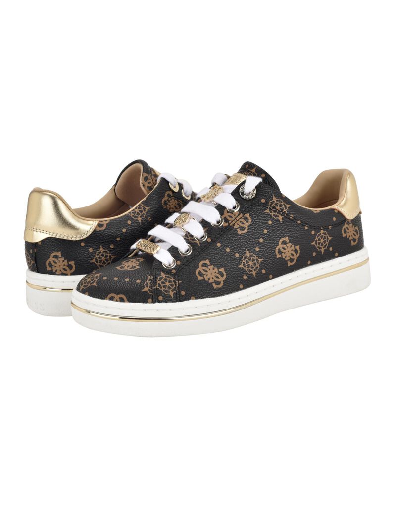 Lace Up Round Toe Sneaker with Charms