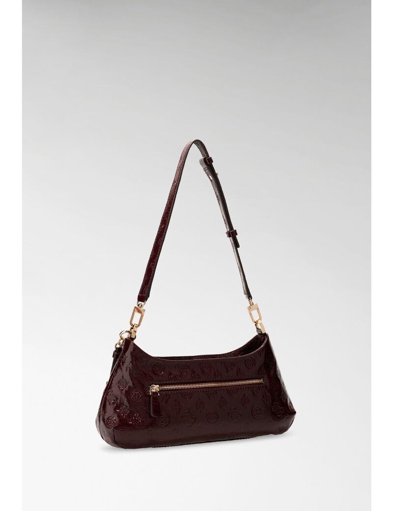 guess carmella logo shoulder bag