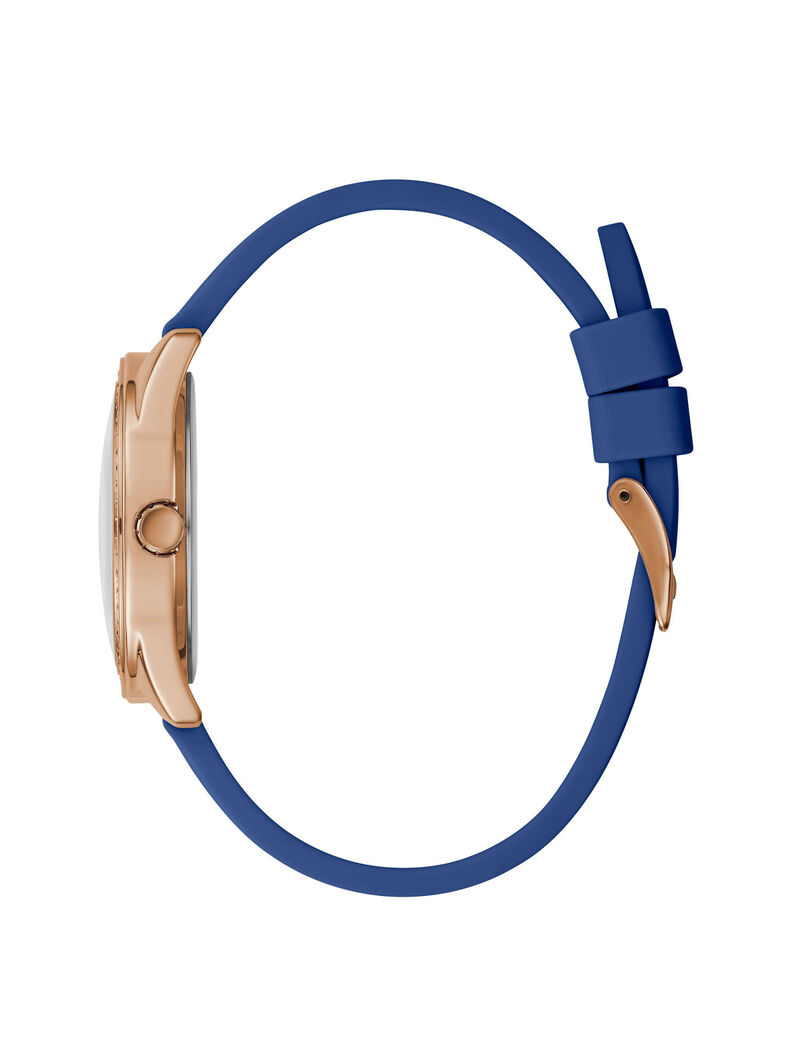 Rose Gold And Blue Ladies Watch