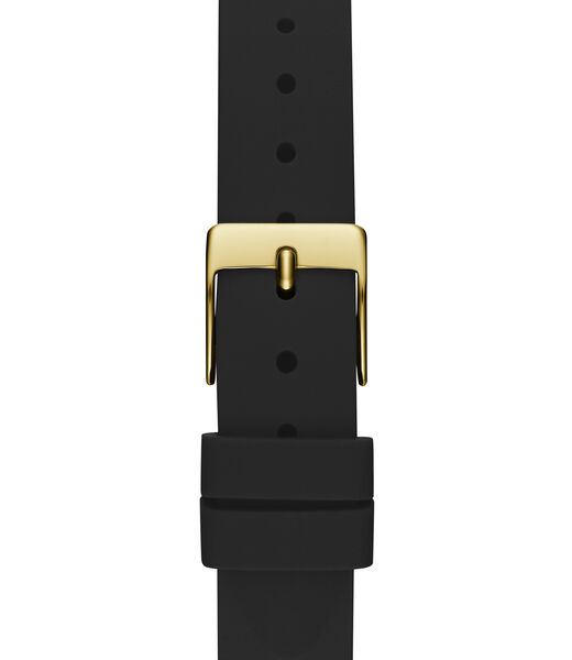 Ladies Black Gold Tone Analog Watch