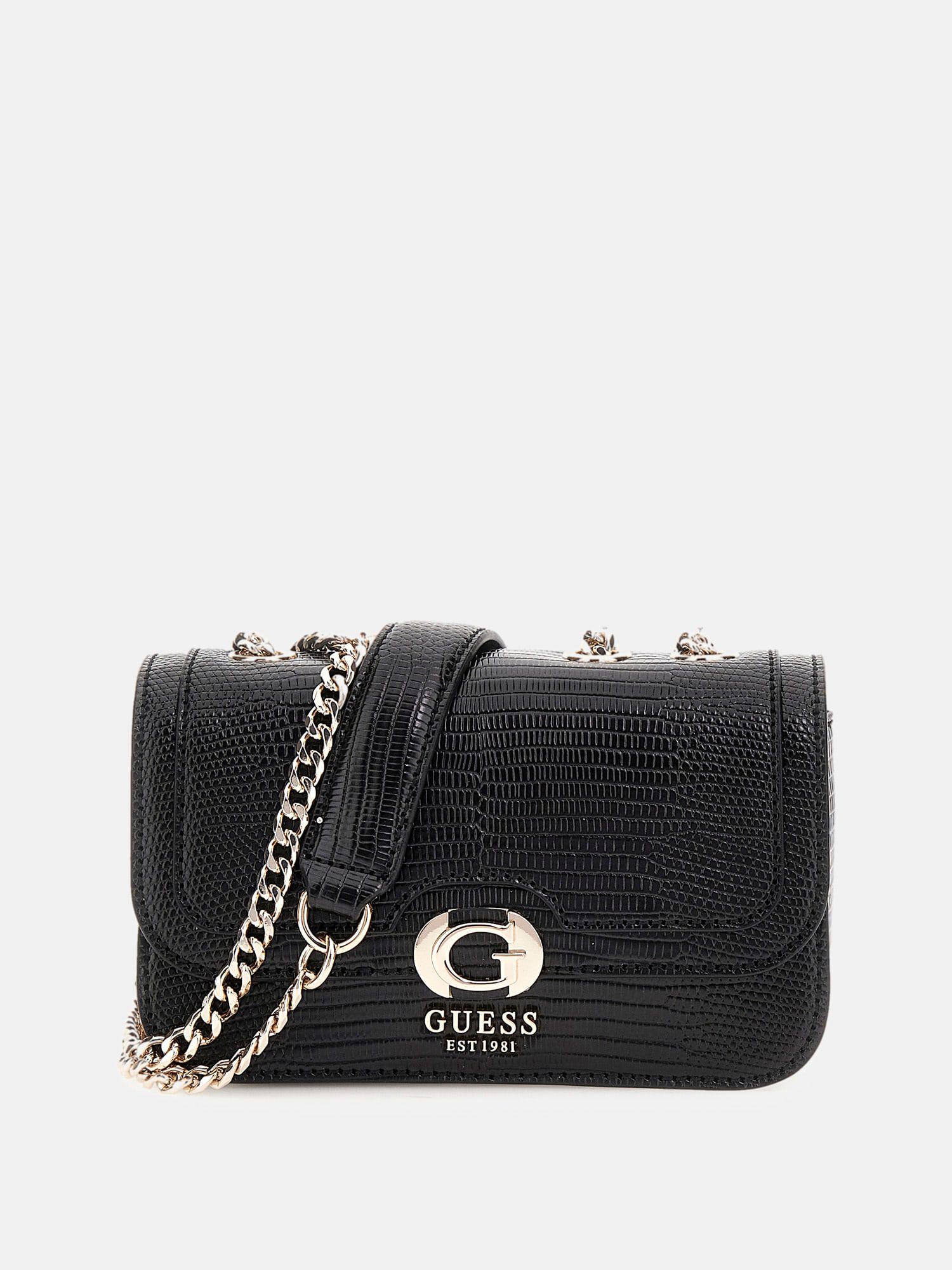 ★TOUT Y EST★ ORLINA G logo chain mini crossbody flap bag H GUESS Orlina Mini Convertible Crossbody Flap, Lavender Grey