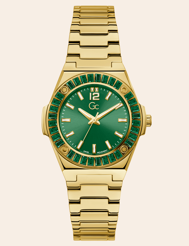 Gc steel analogue watch