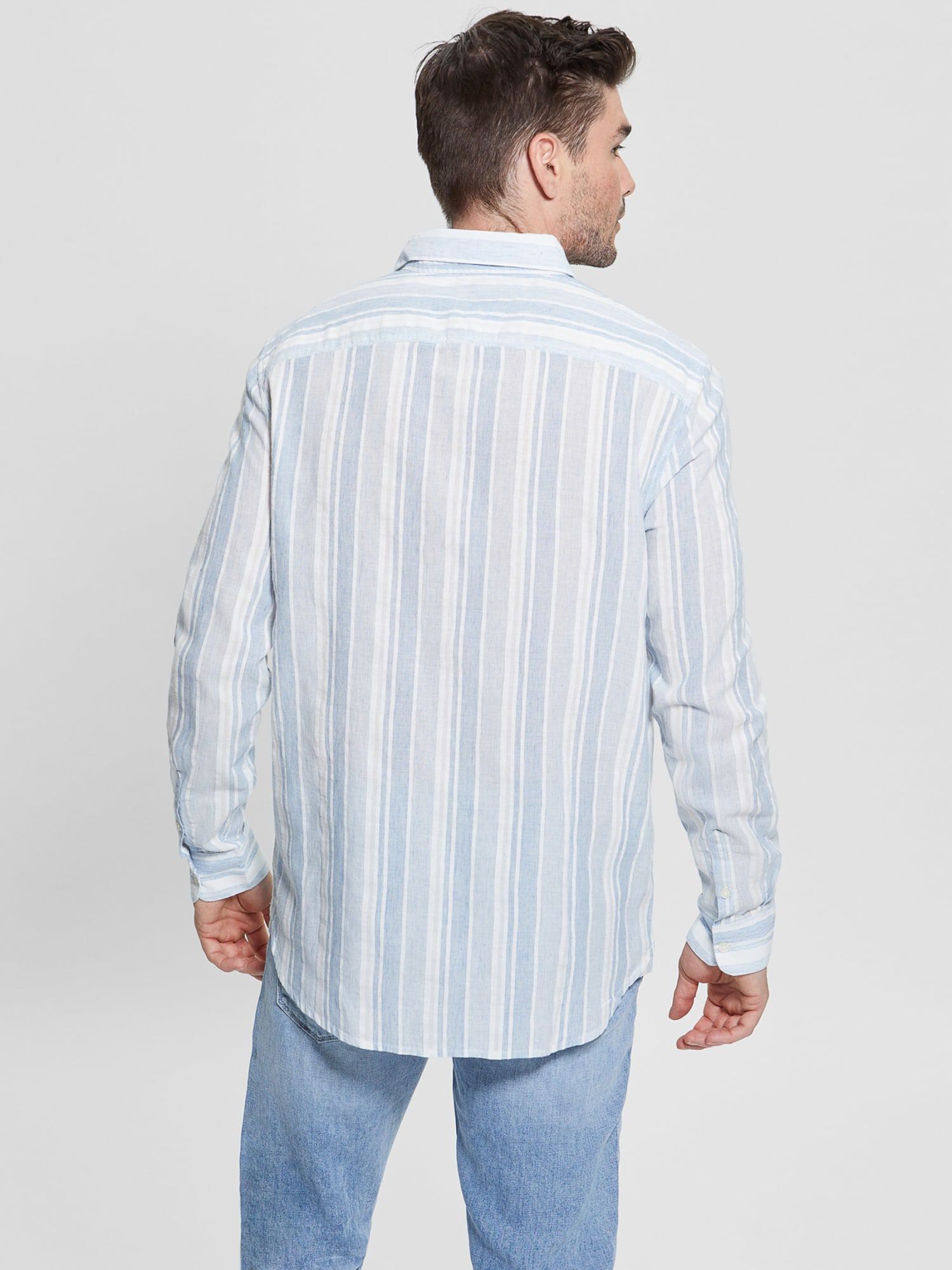 Shop GUESS Online All over striped shirt