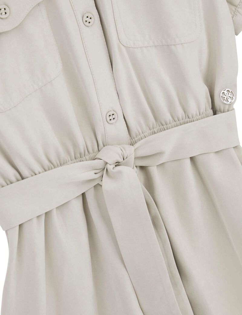 Poplin midi dress