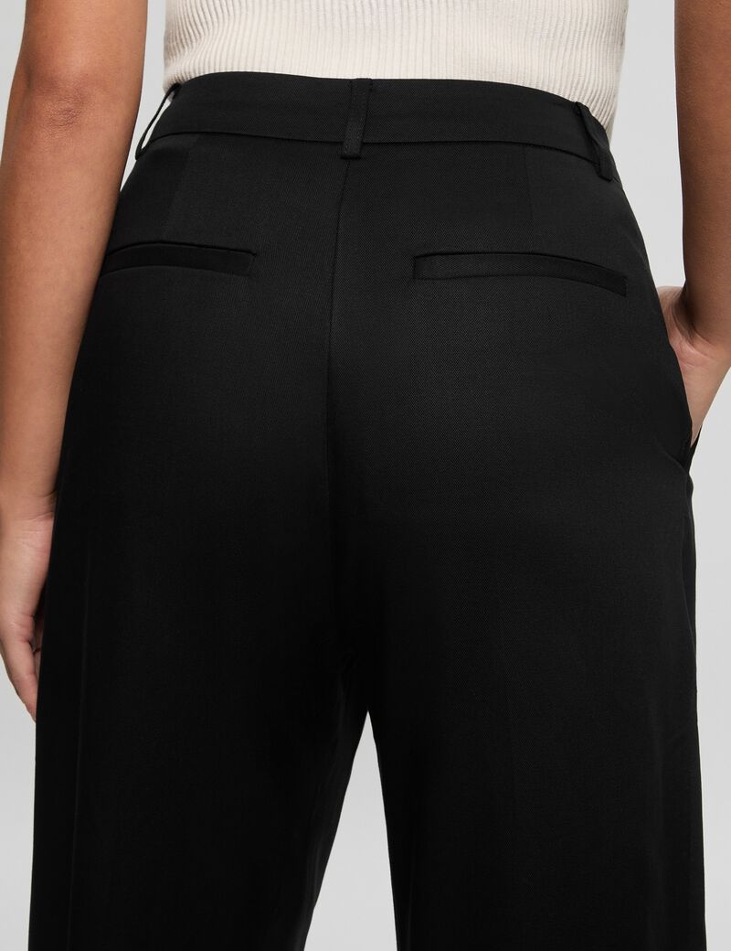 بنطلون واسع الساق من قماش التويل