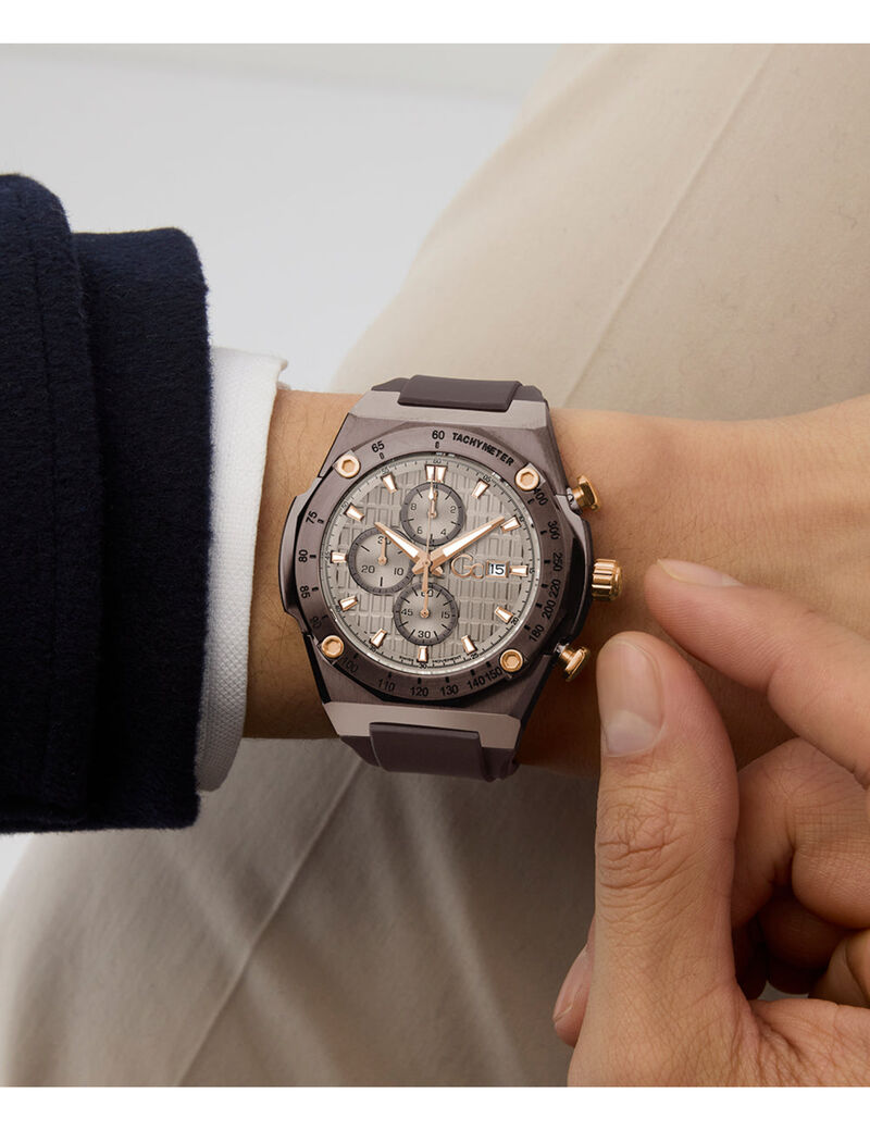 Gc IdolSport chrono silicone watch