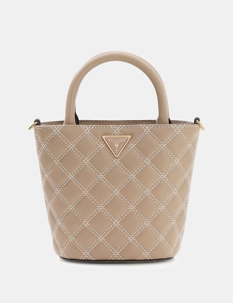 Giully Quilted Mini Bucket Bag