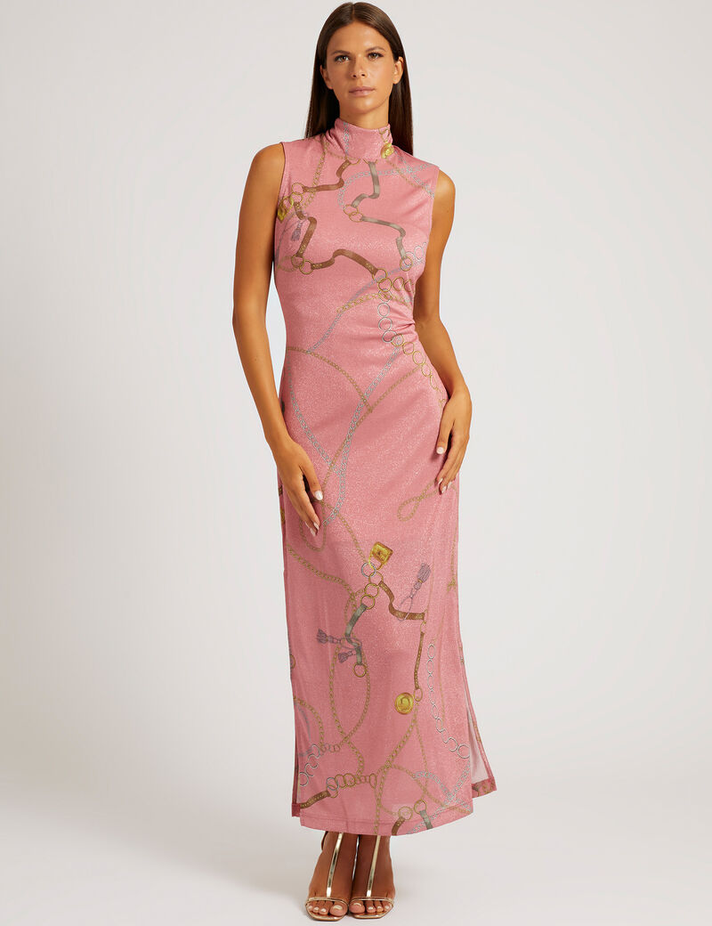 Pink Nautical Maxi Dress