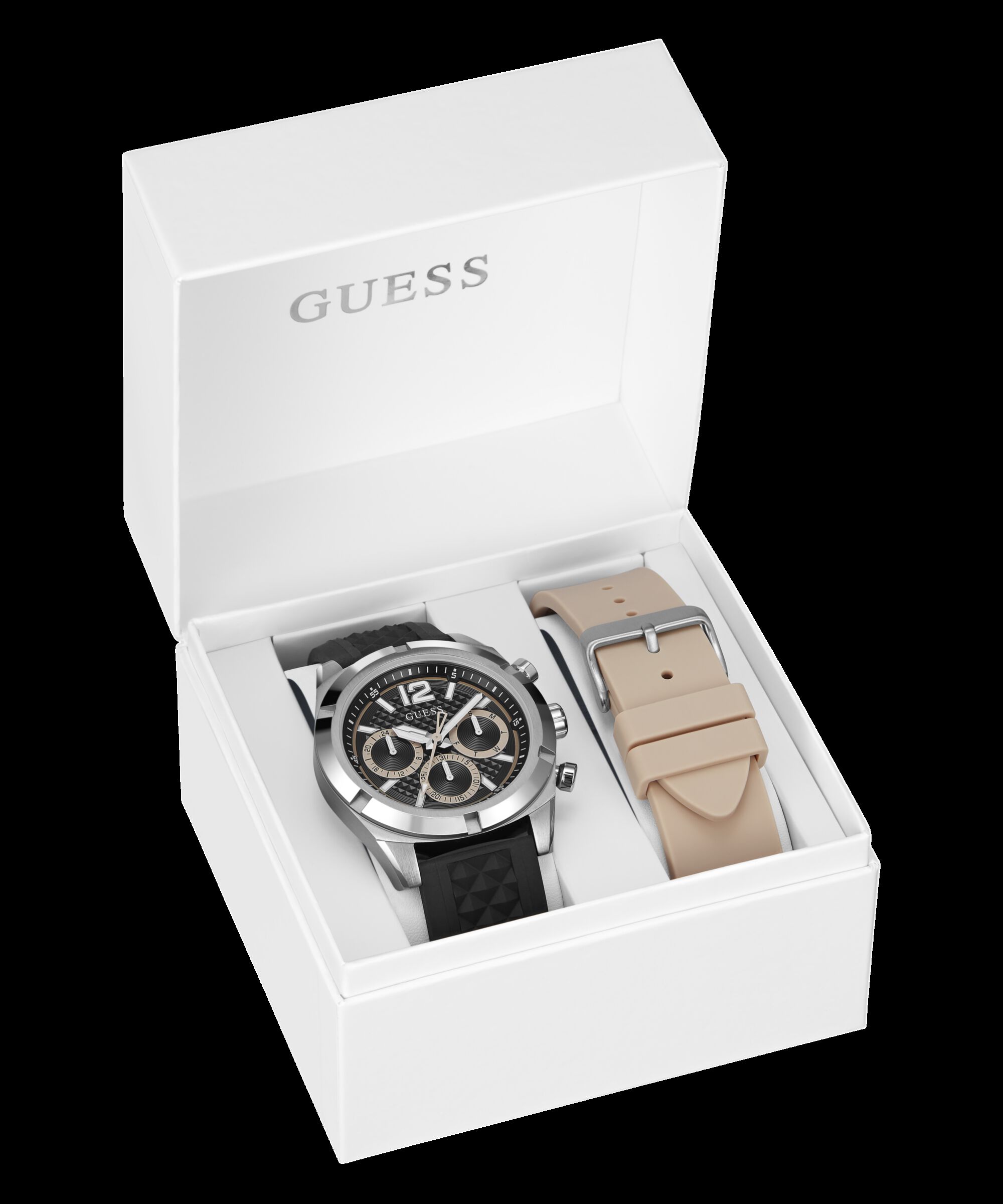 Shop GUESS Online Multi function watch with interchangeable strap
