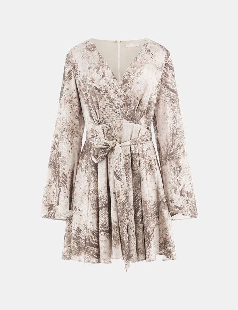 Animalier print mini dress