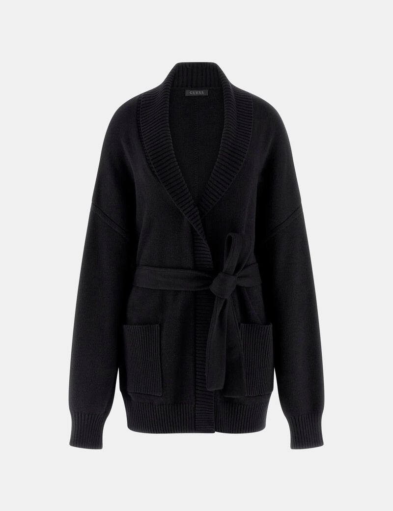 Long open cardigan