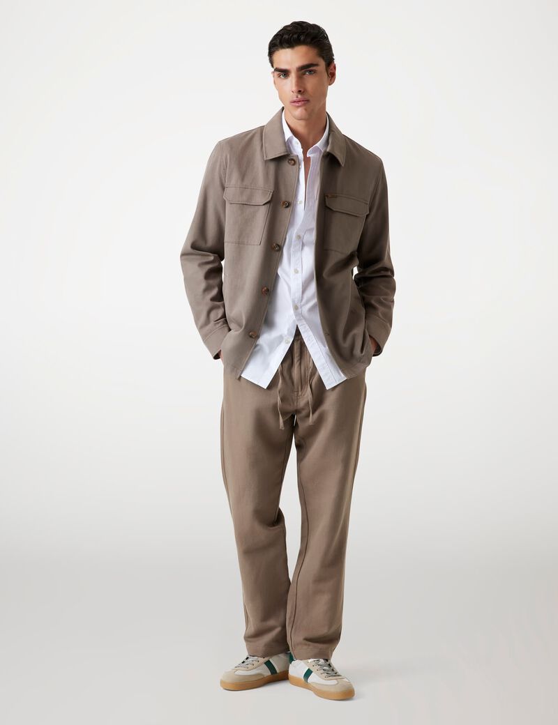 Lyocell-blend shacket
