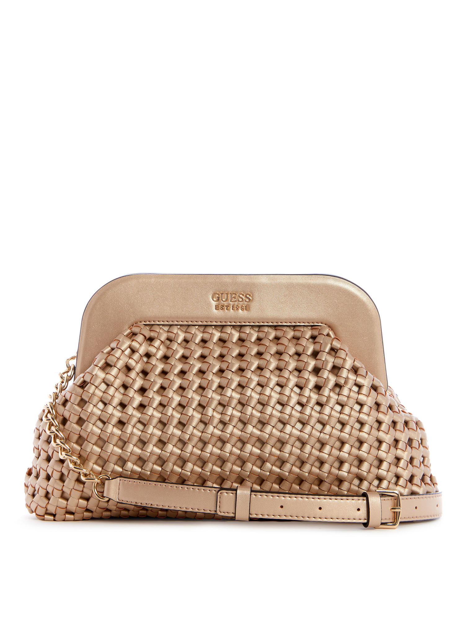 Shop GUESS Online Sicilia Frame Clutch