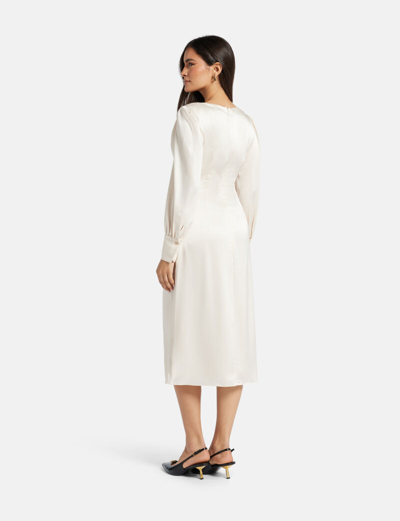Dion wrap midi dress