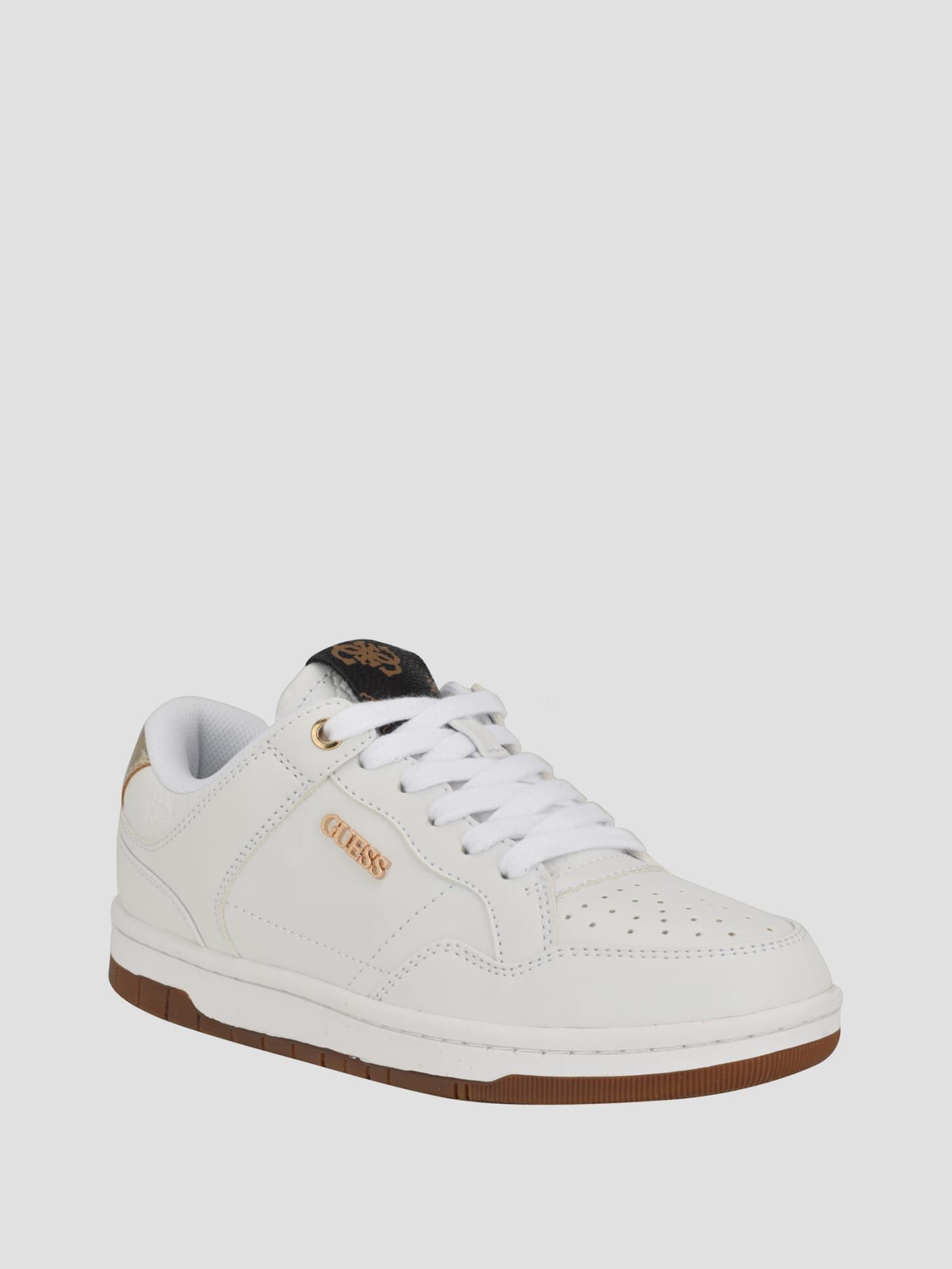 Faux leather tennis shoes online