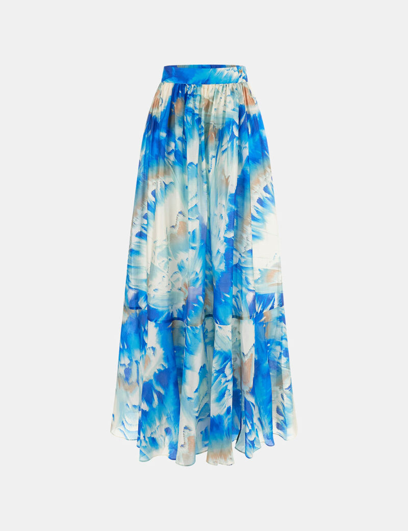 guess marciano printed maxi skirt