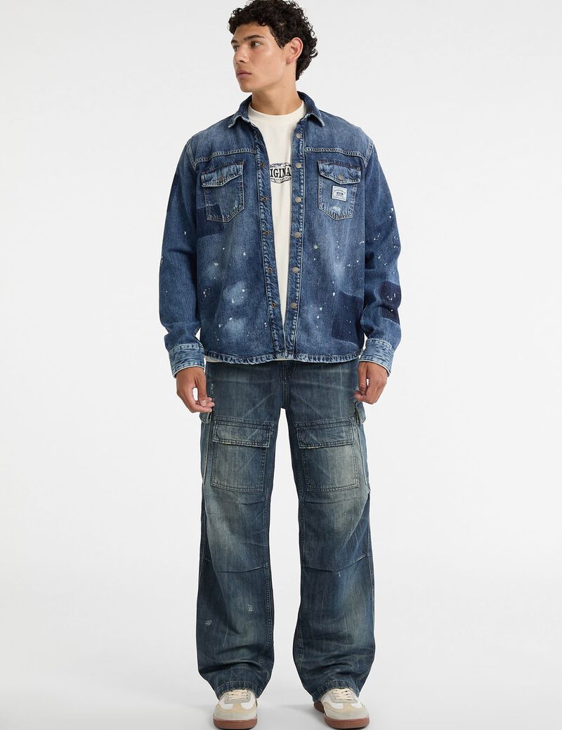 Oversized denim jacket