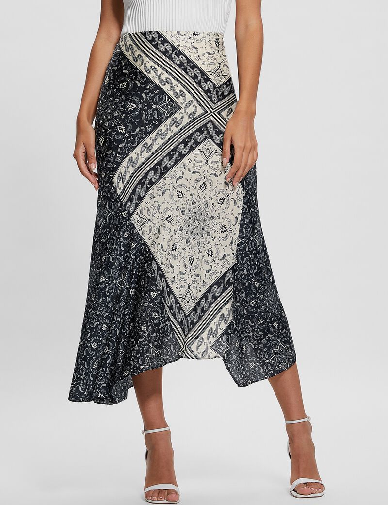 All Over Print Long Skirt