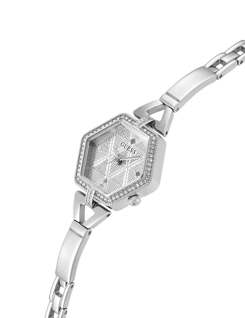 Analogue watch with crystal appliqué detailing