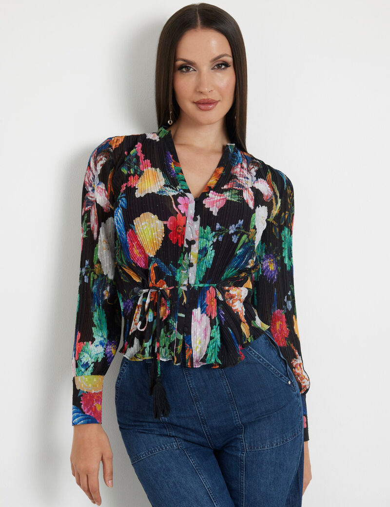 Pleated blouse