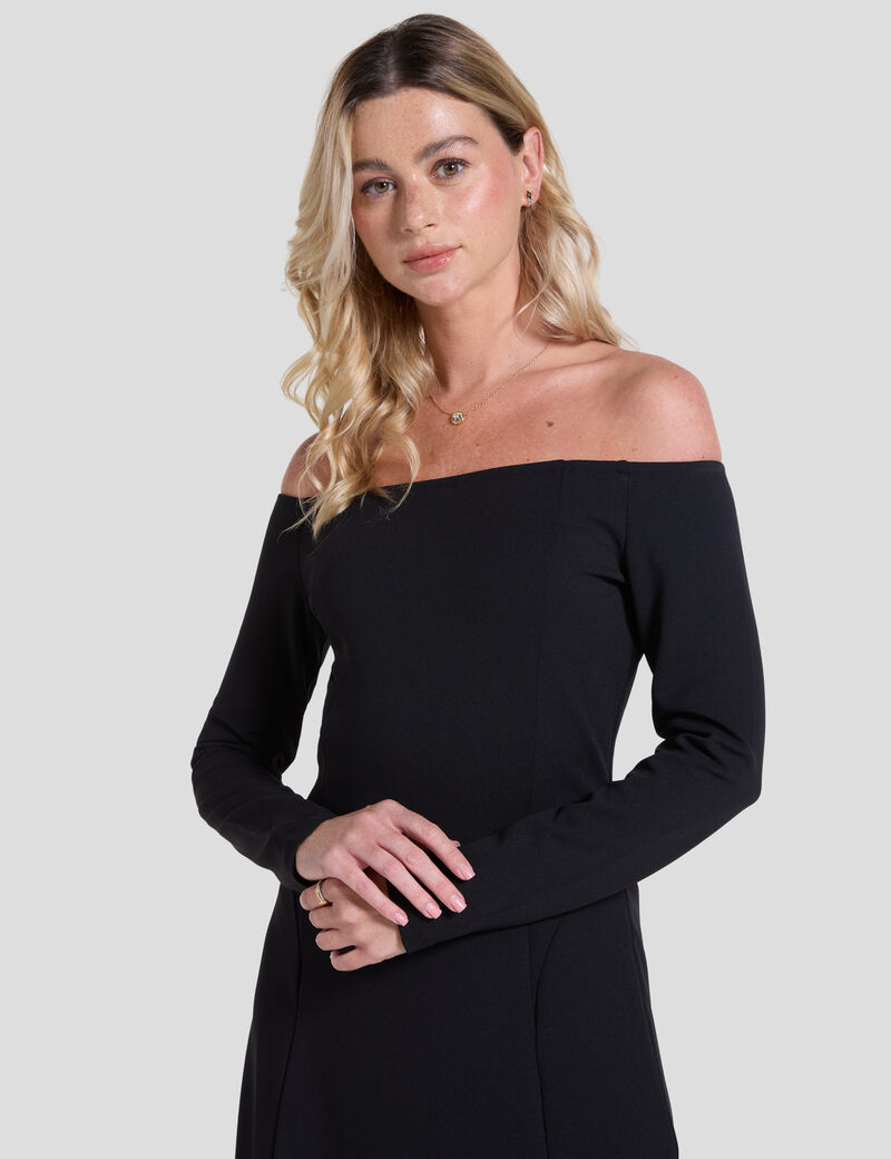 Evelina off-shoulder dress