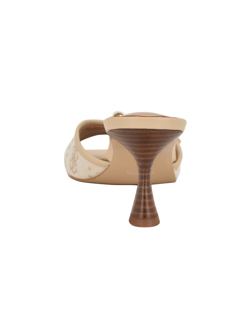 Dista Mid Heel Open Toe with Buckle Sandals 