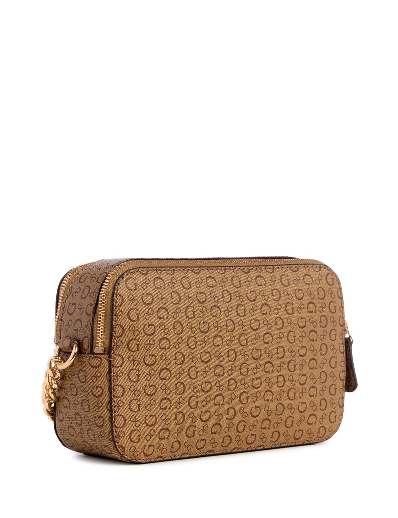 Saffron double zip crossbody bag