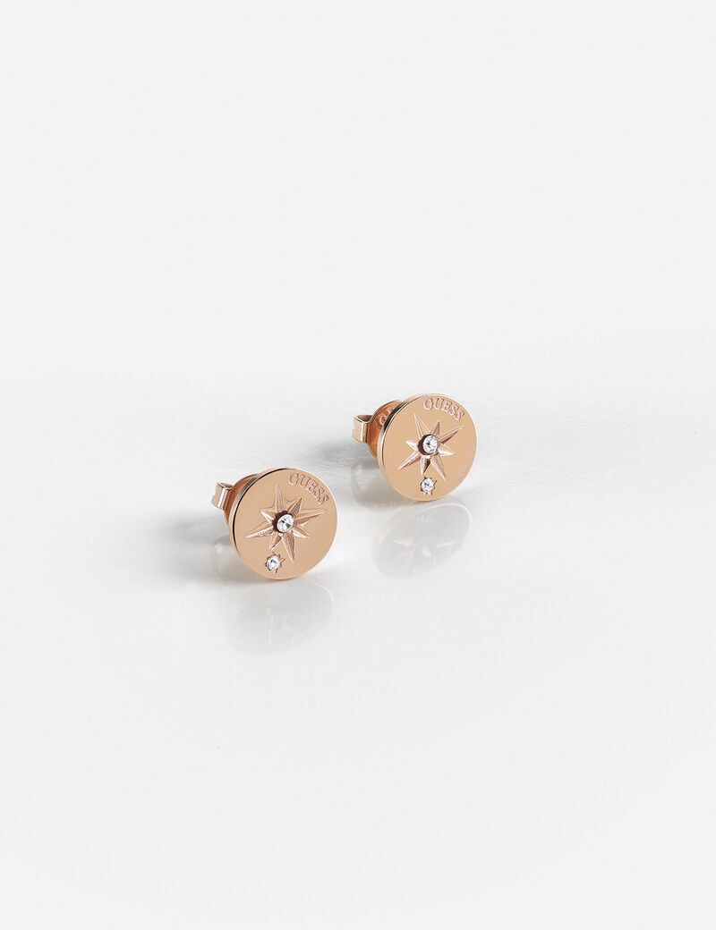Rose Gold Logo Earrings