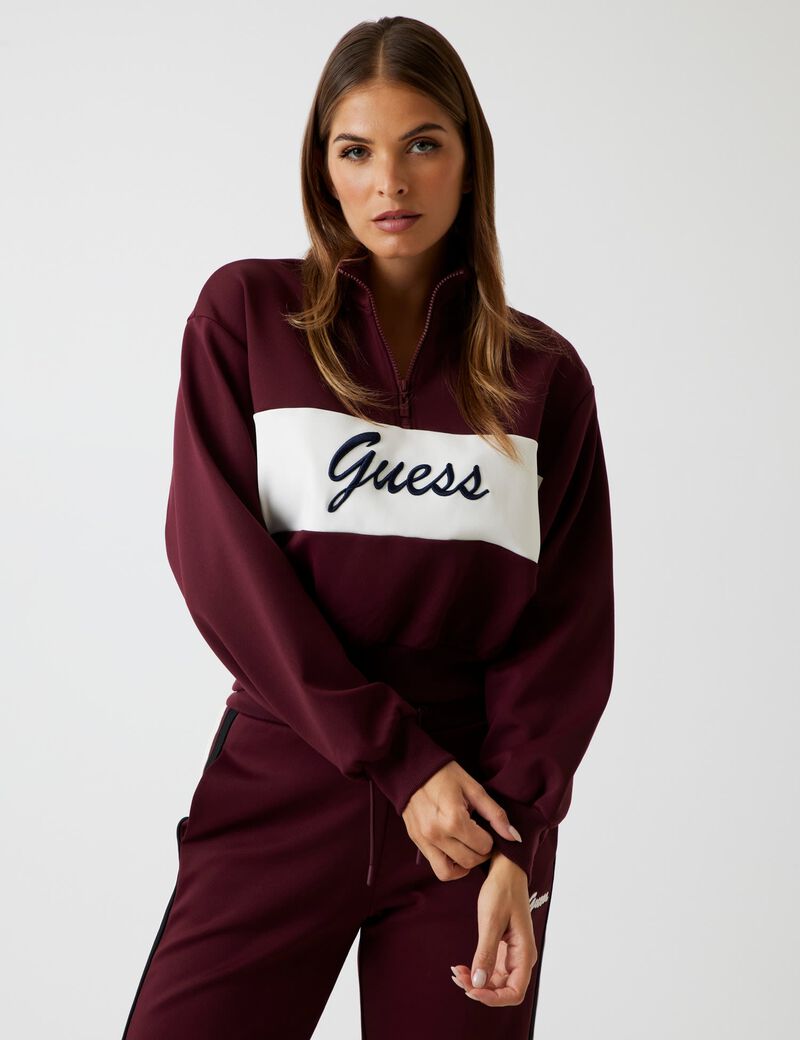 Logo half-zip sweatshirt