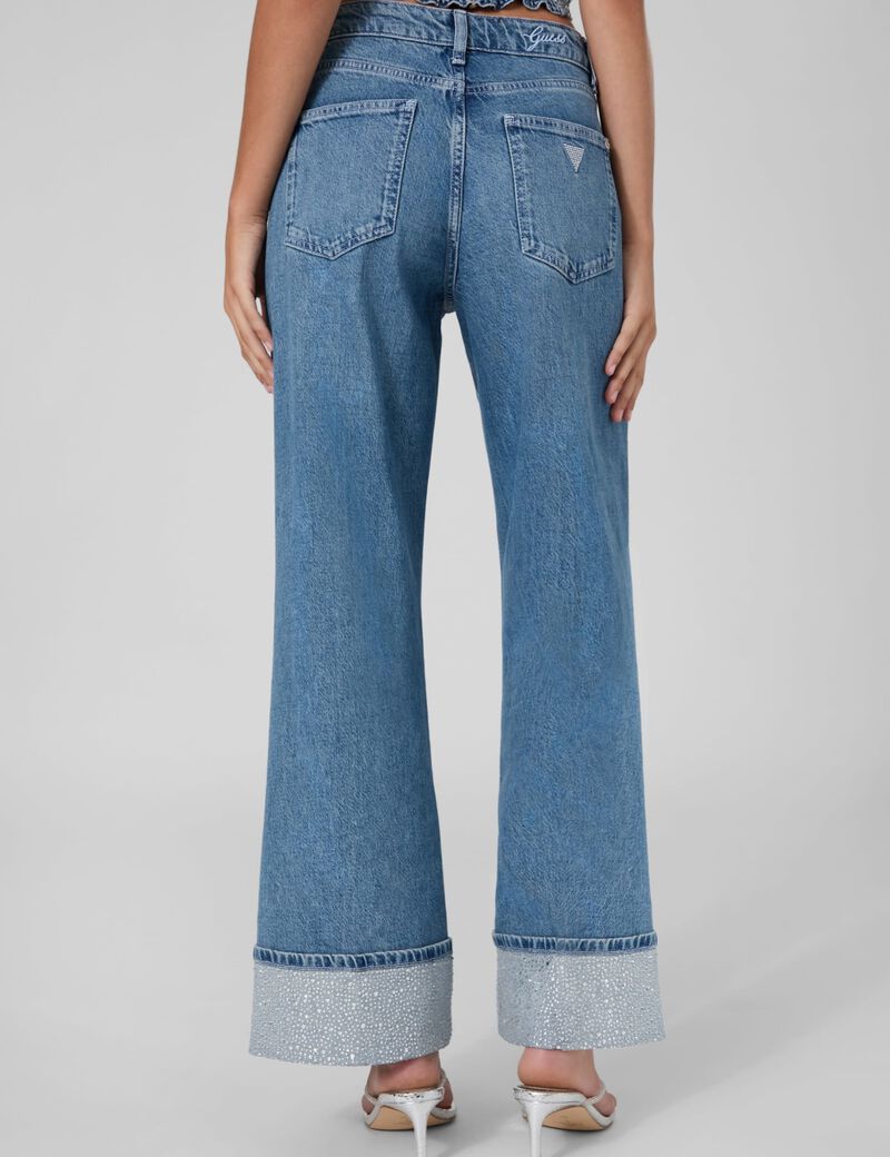 guess rey wide leg jeans