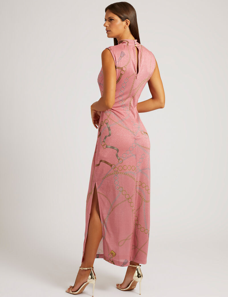 Pink Nautical Maxi Dress