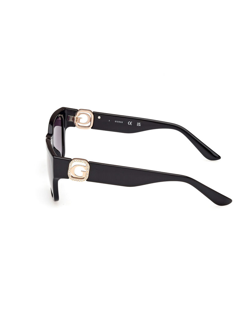 Rectangular Full Rim Sunglasses