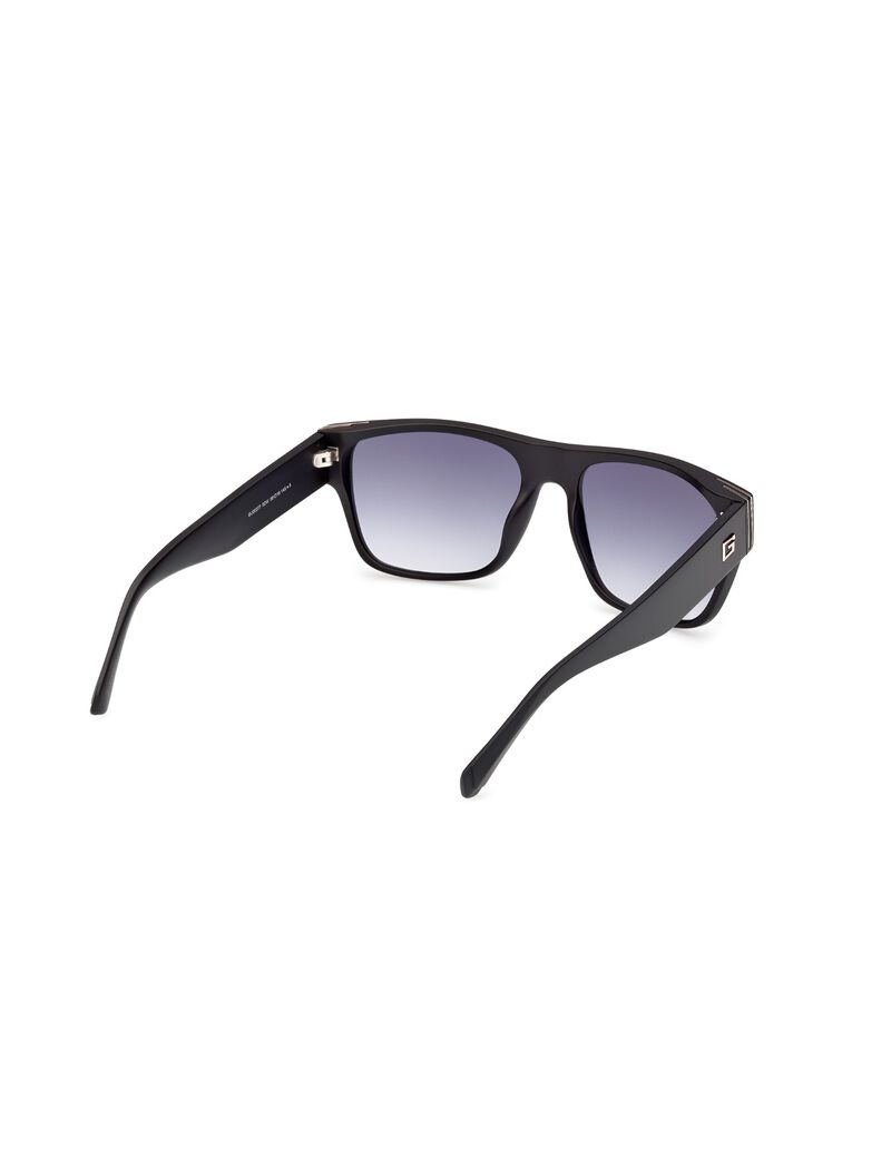Square gradient smoke sunglasses