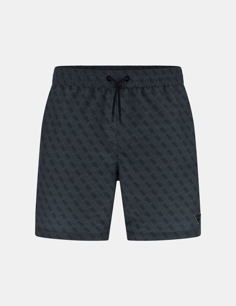 Twill swim trunks