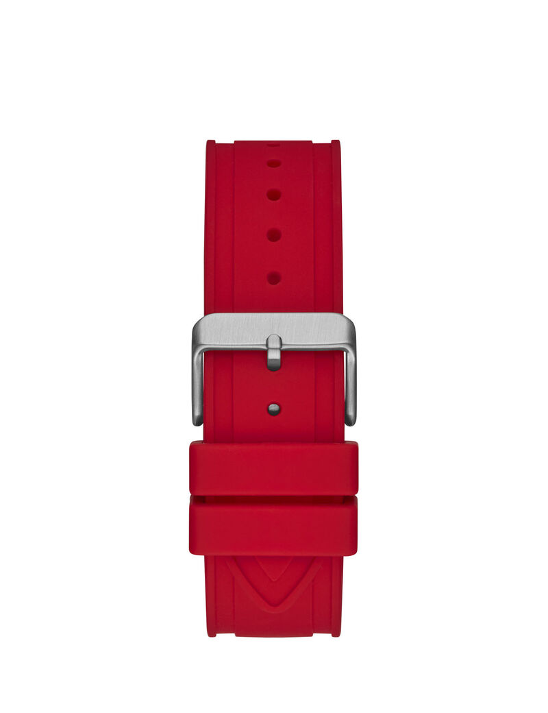 ساعة يد متعددة الوظائف باللونين الأسود والأحمر