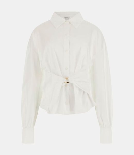 Wrap up stretch blouse