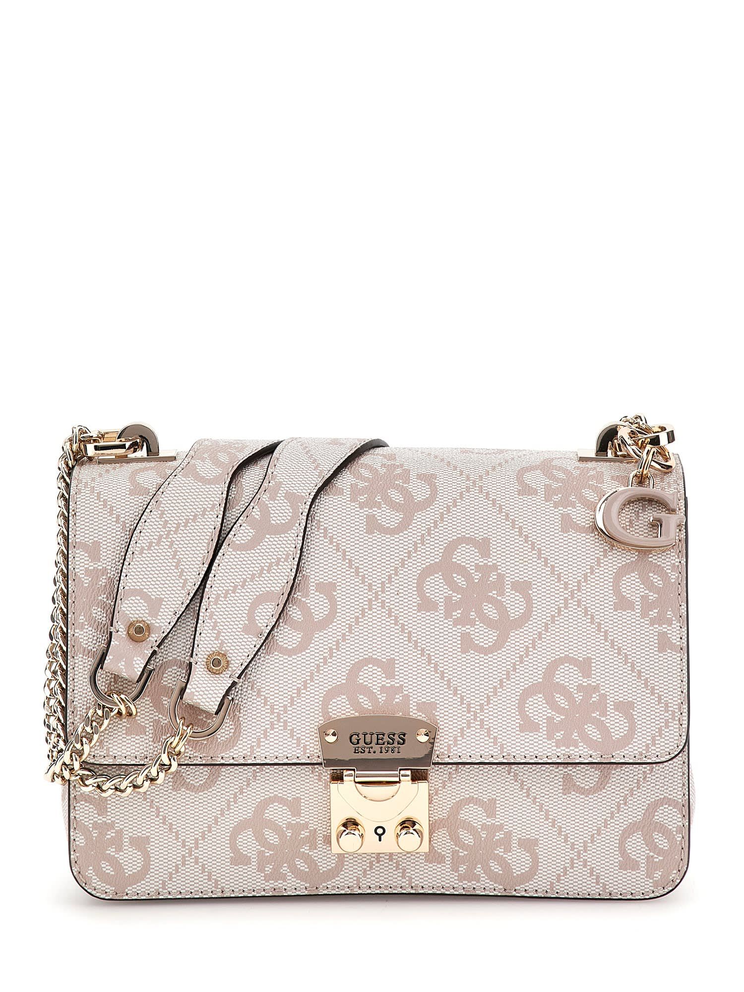 Shop GUESS Online Eliette 4G logo mini crossbody