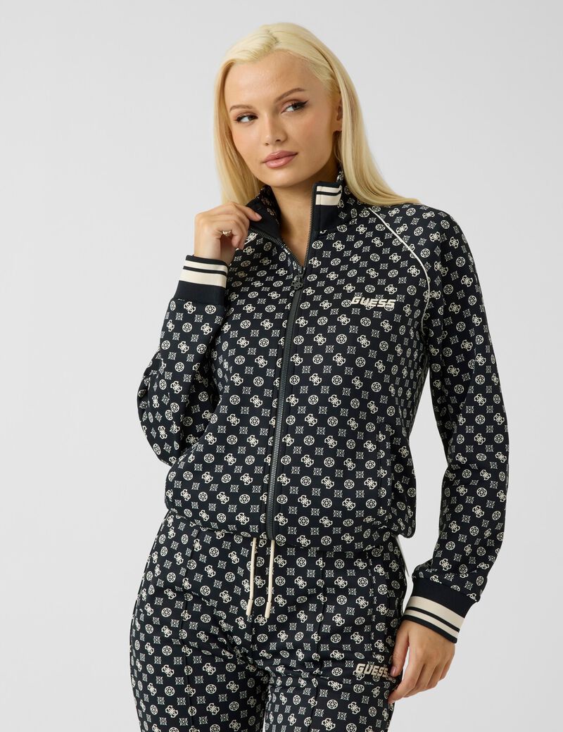 guess full zip scuba sweatshirt