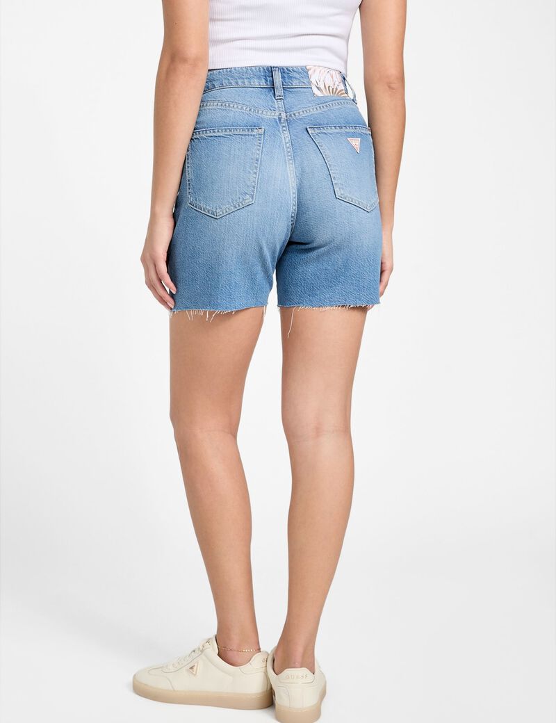 80S pedal denim shorts