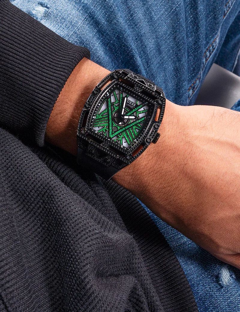 Mens Black Analog Watch