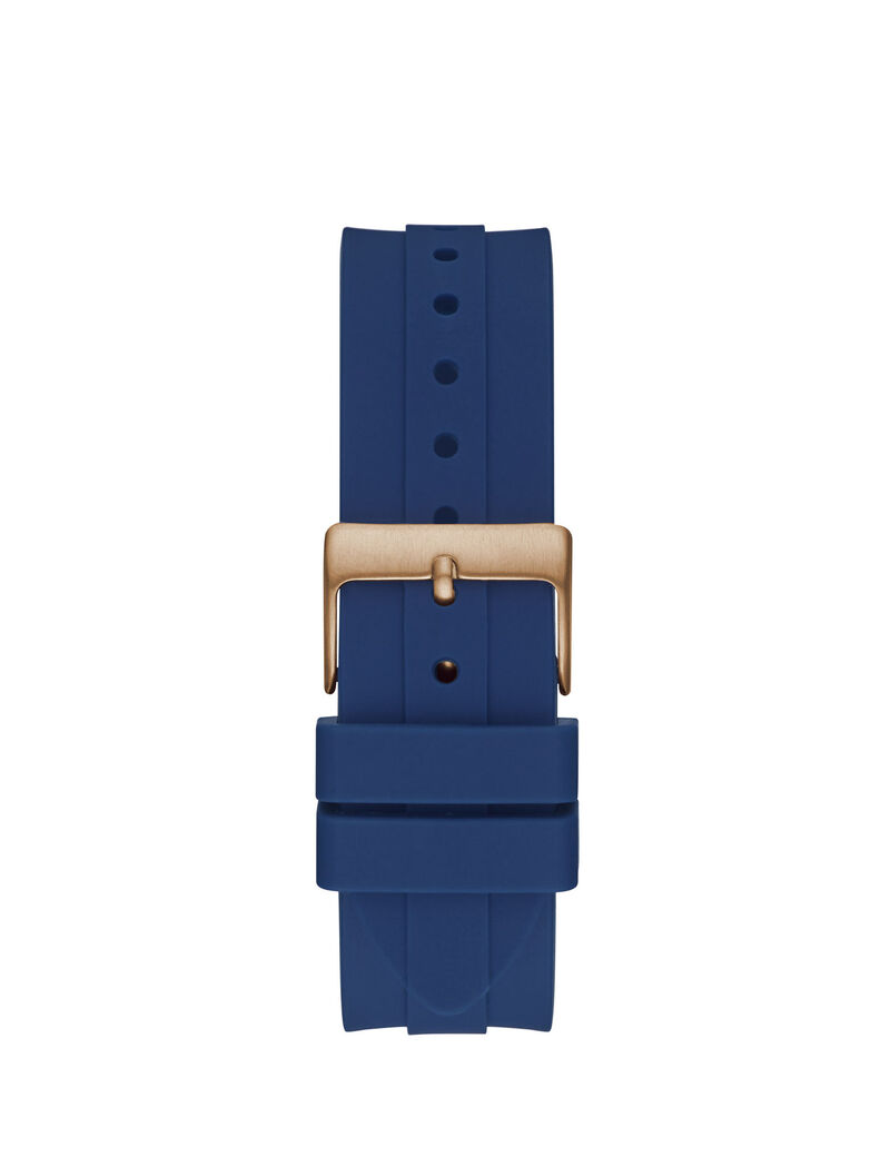 Blue And Gold Analog Watch