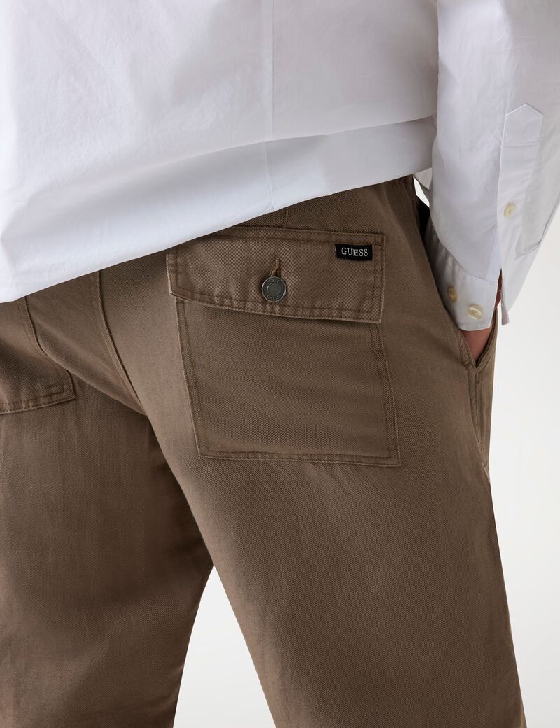 Linen blend relaxed pants