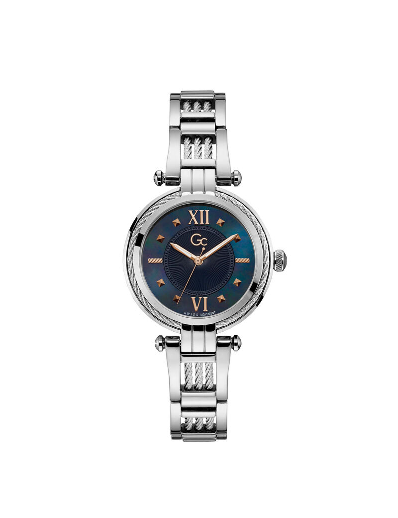 Gc Silver Cable Twist Ladies Watch
