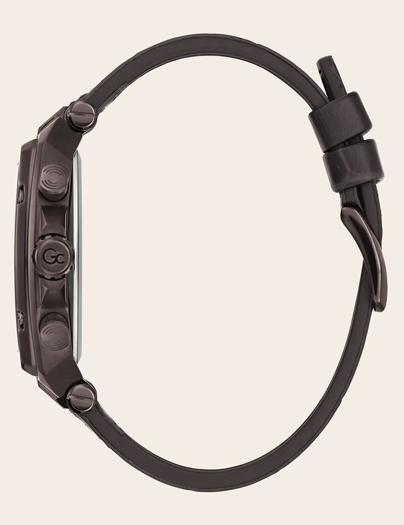 GC leather chronograph watch