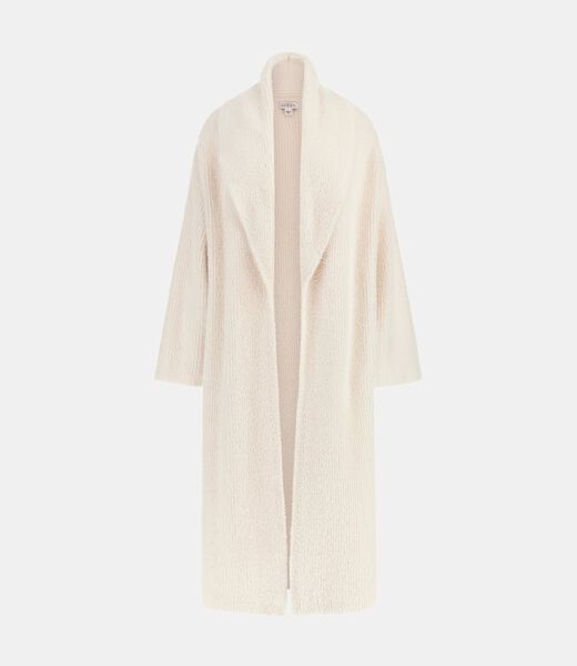 Fuzzy yarn relaxed fit cardigan