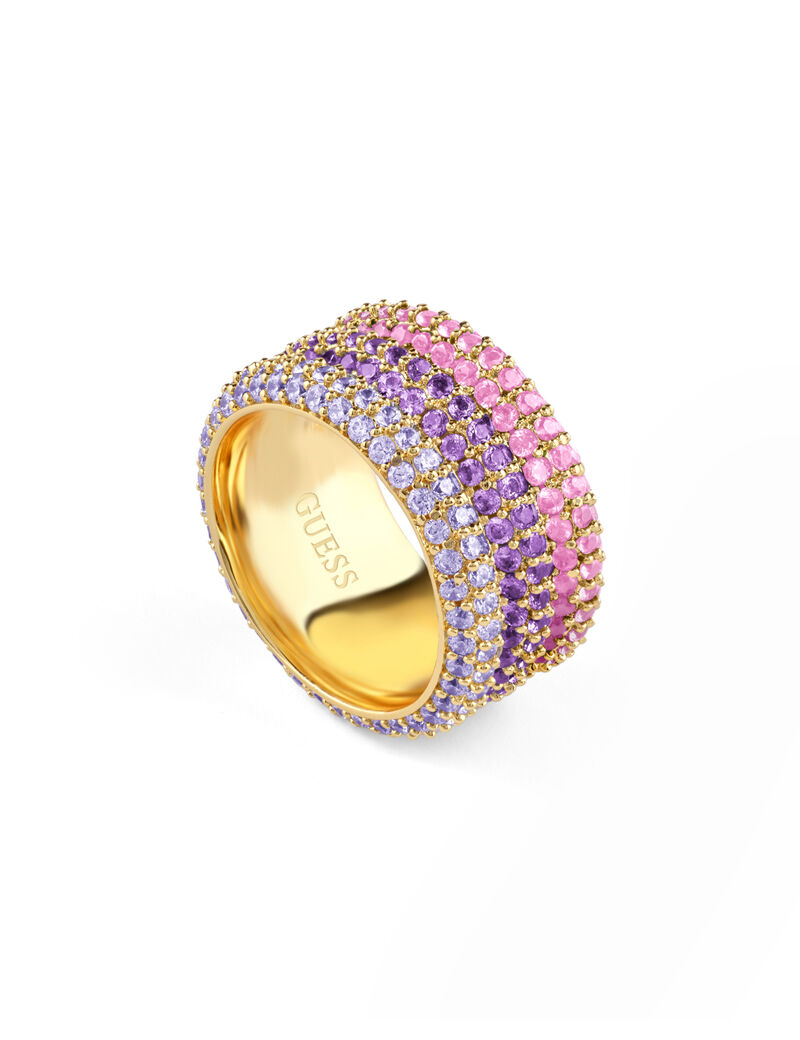 12mm essenza pave triple ring